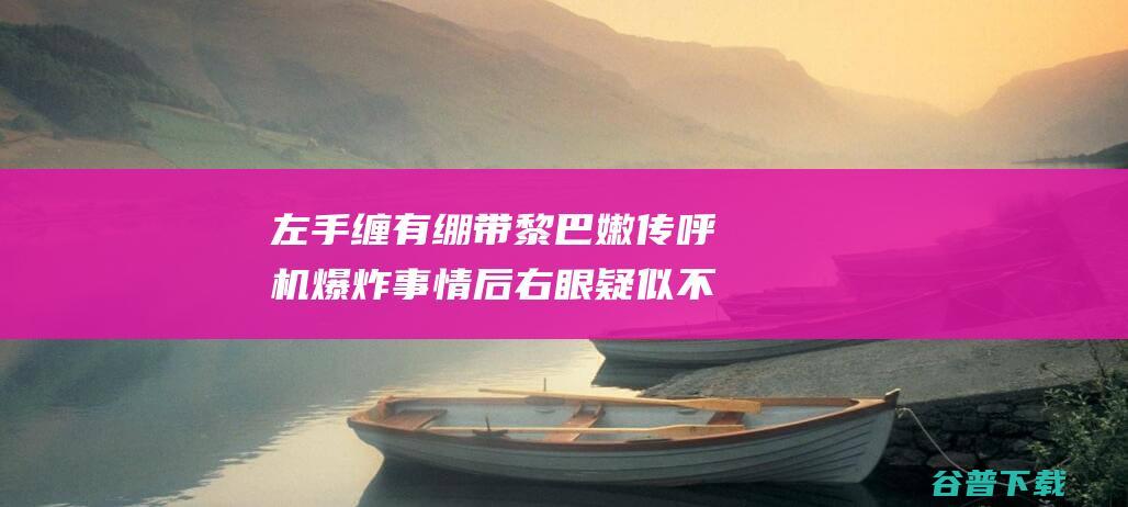 左手缠有绷带 黎巴嫩传呼机爆炸事情后 右眼疑似不可睁开 伊朗大使初次出面 (左手缠有绷带的图片)